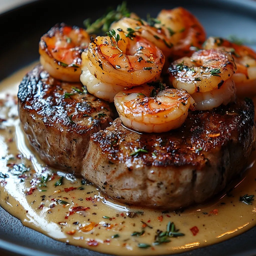 Filet Mignon mit Garnelen und Hummerrahmsauce: Ein Unglaubliches Ultimatives Rezept