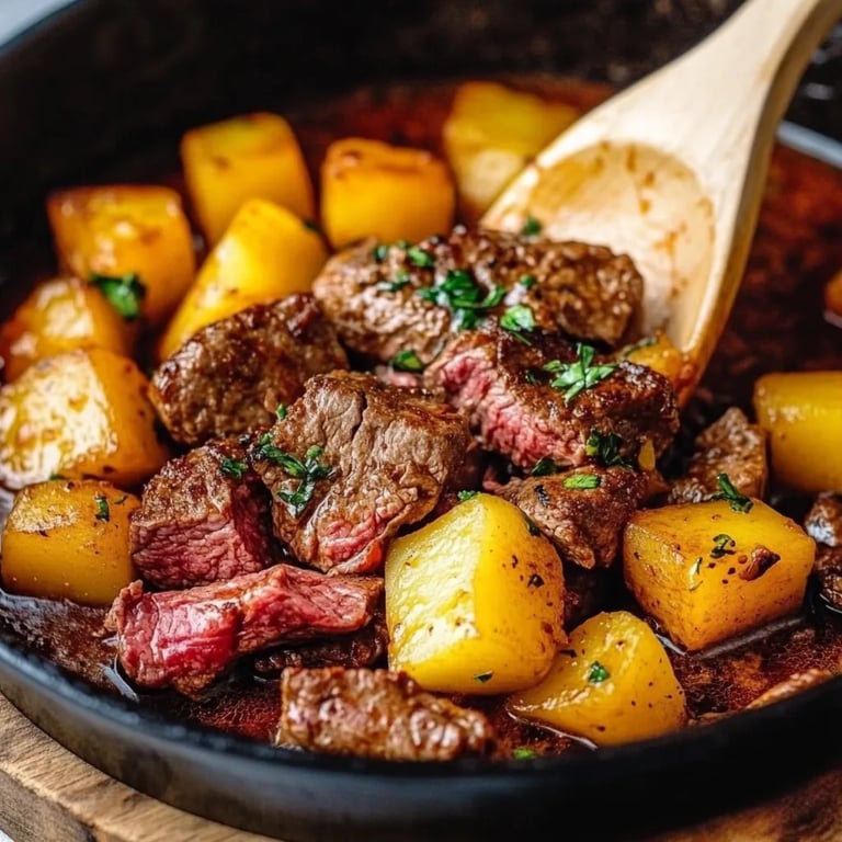 Kartoffelpfanne mit Hackfleisch
