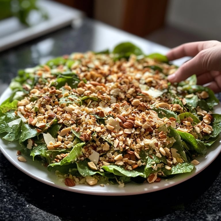 Feldsalat mit Nüssen