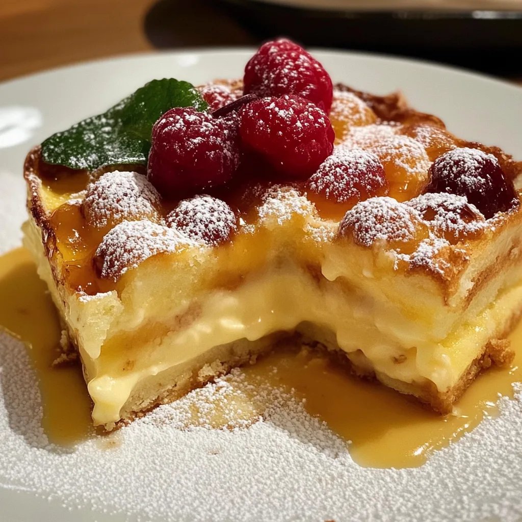 Saftiger Apfelkuchen mit Vanillepudding