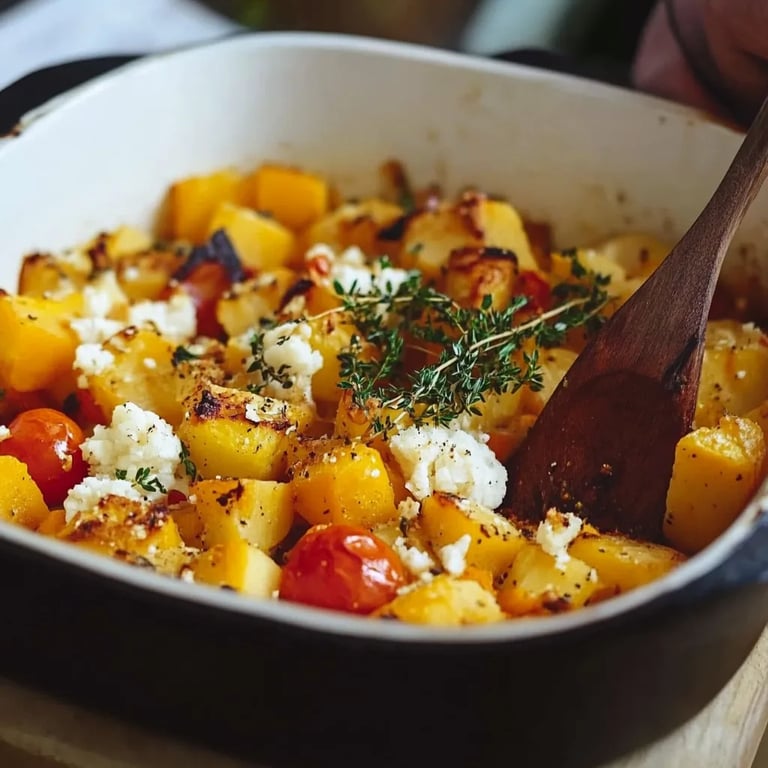 Butternut Kürbis Aus Dem Ofen