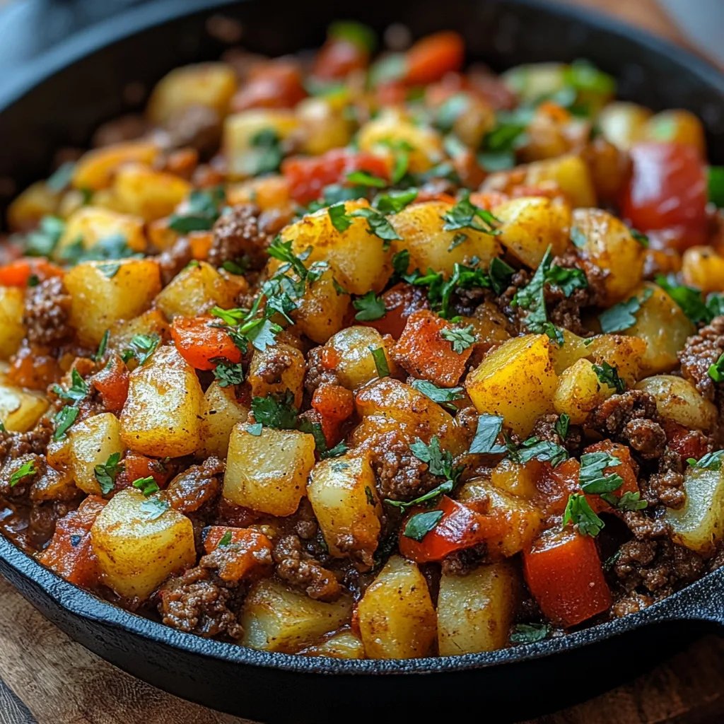 Mexikanische Hackfleisch-Kartoffel-Pfanne: Ein Unglaubliches Ultimatives Rezept für 4 Personen