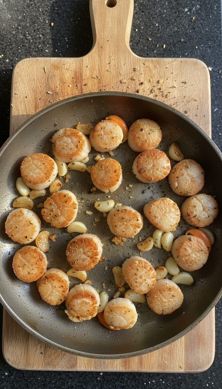 Köstliche Pfannen Jakobsmuscheln​