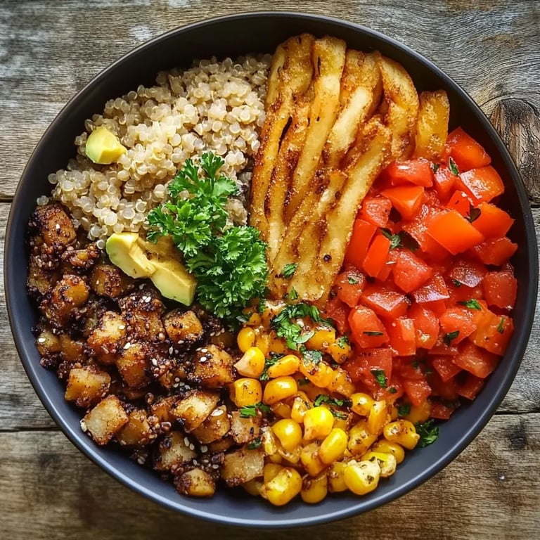Vegetarische Quinoa-Bowl