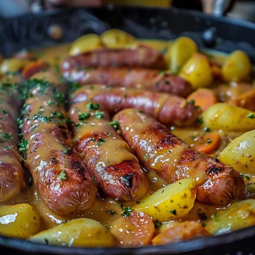 Würziger Kartoffel-Wurst-Eintopf