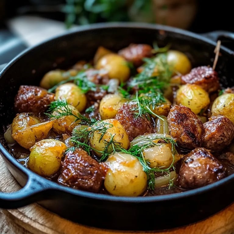 Rosenkohl Auflauf mit Kartoffel und Hackfleisch