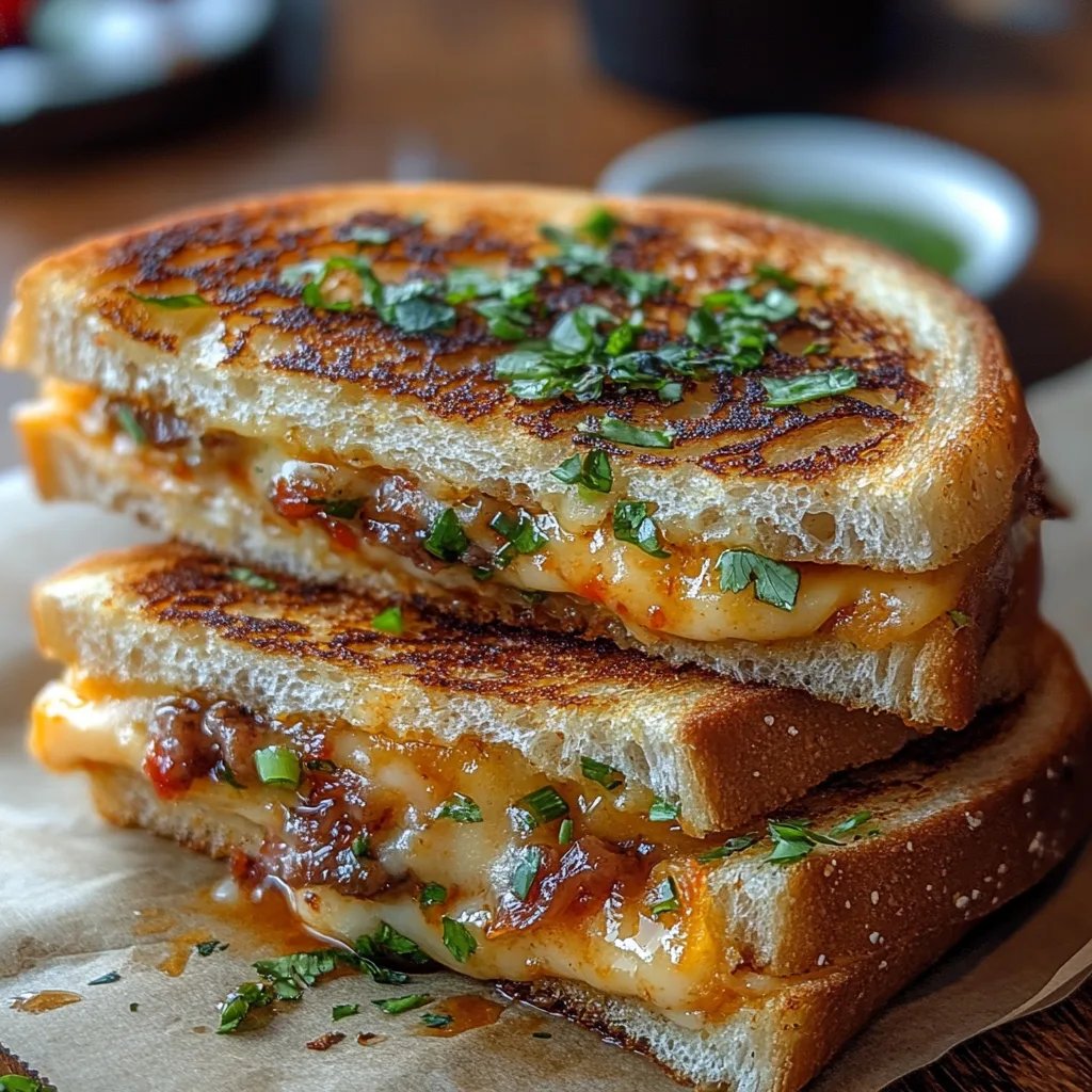 Würziges gegrilltes Käsesandwich: Ein Unglaubliches Ultimatives Rezept für 4 Personen