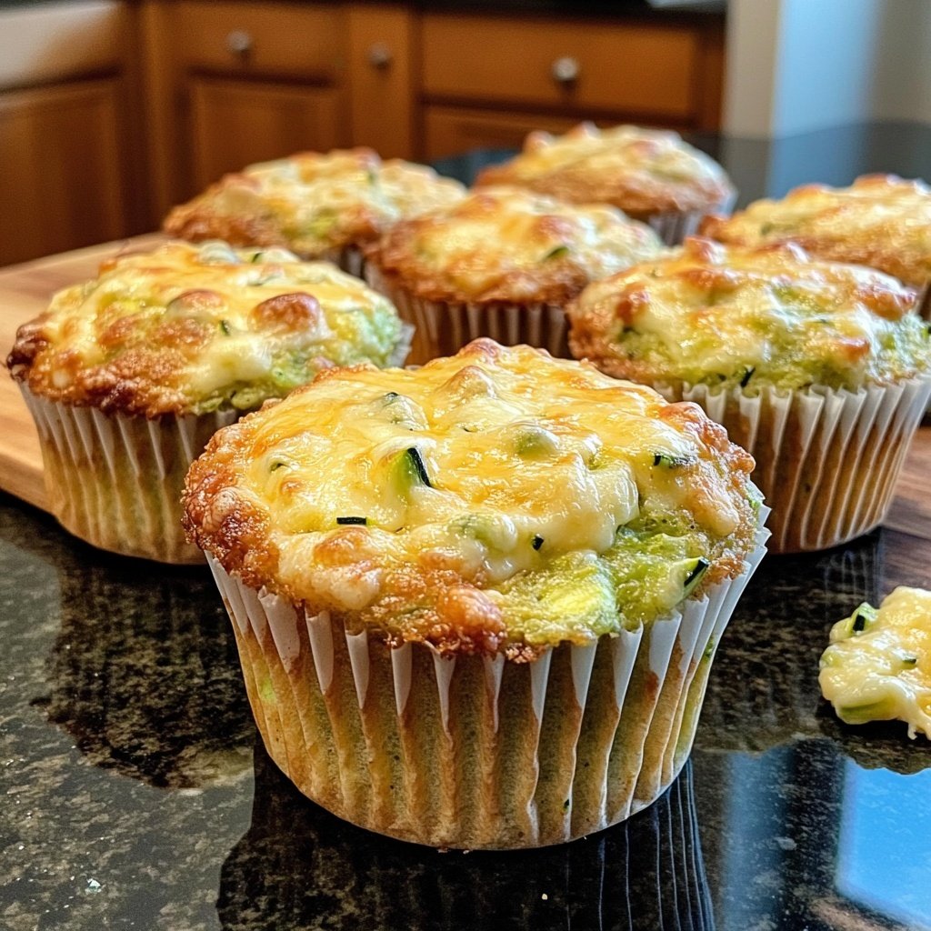 Käse Zucchini Maisbrot Muffins