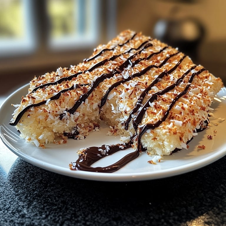 Kokosmakronen Spitzen