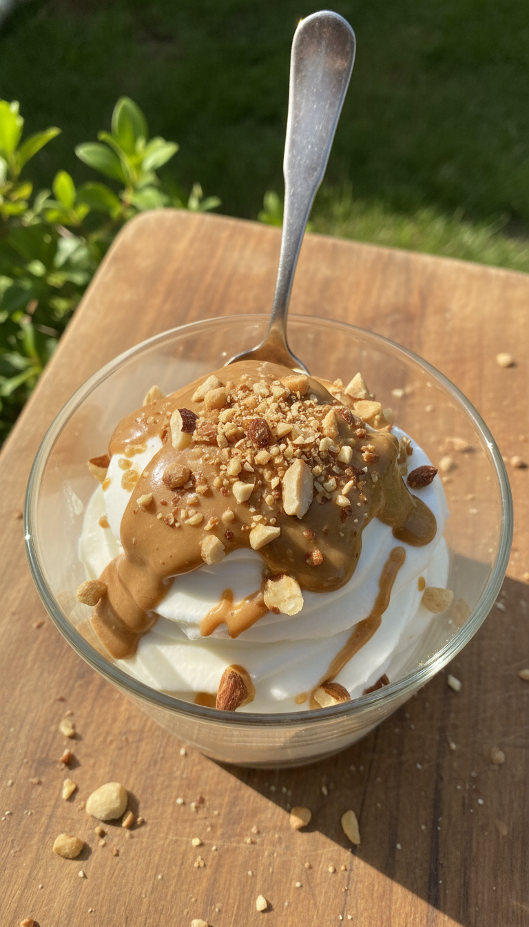 Frozen Joghurt Erdnussbutter Becher​