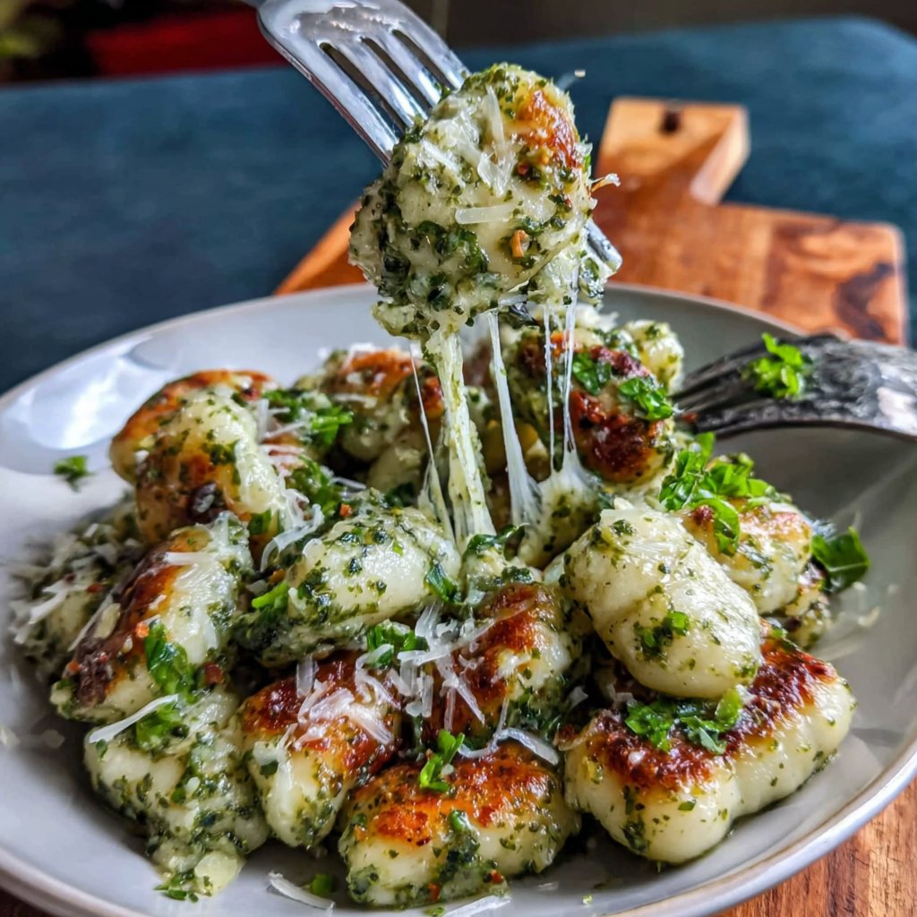 Cremige Pesto Gnocchi