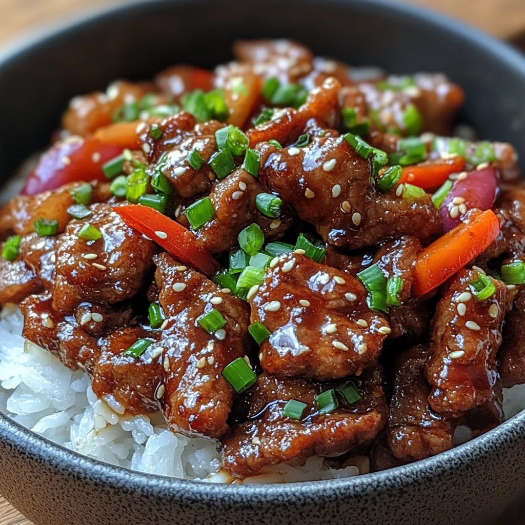 Mongolisches Rindfleisch: Ein Unglaubliches Ultimatives Rezept für 4 Personen