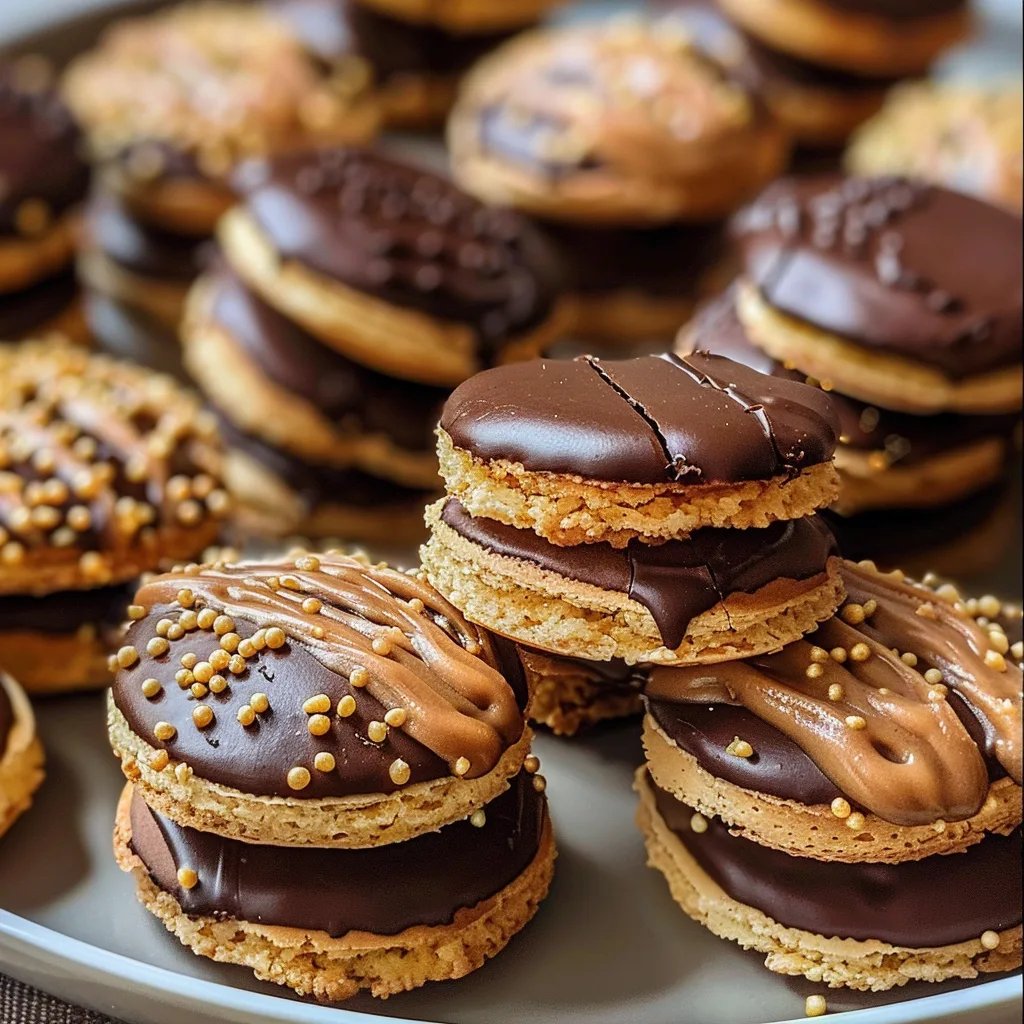 Gefüllte Nougat-Plätzchen