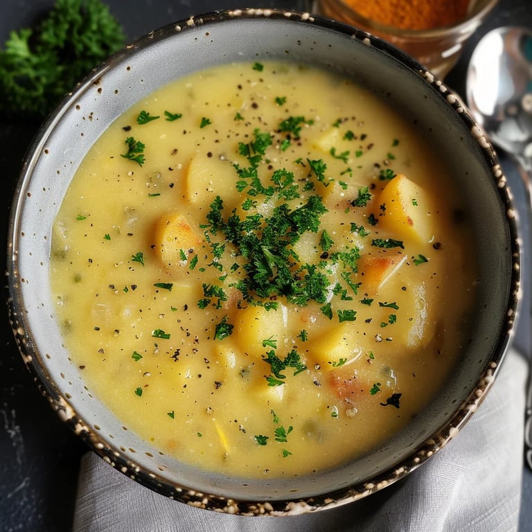 Einfache Kartoffelsuppe mit Wienern