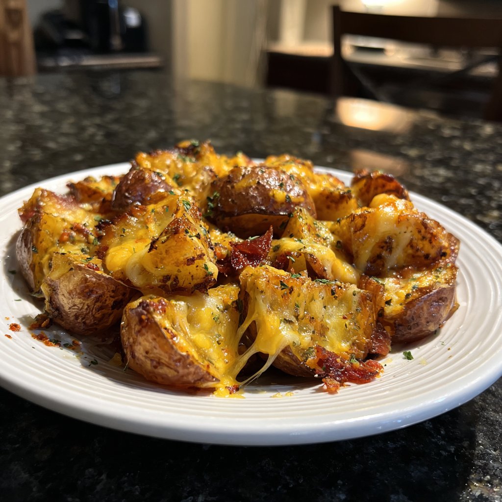 Würzige Gefüllte Airfryer-Kartoffeln