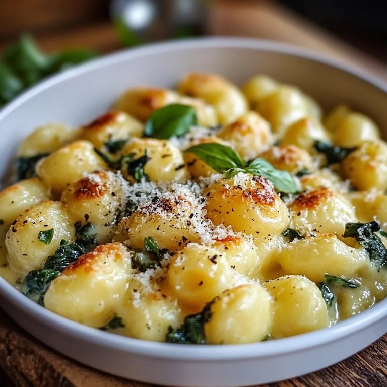 Gnocchi-Spinat-Auflauf