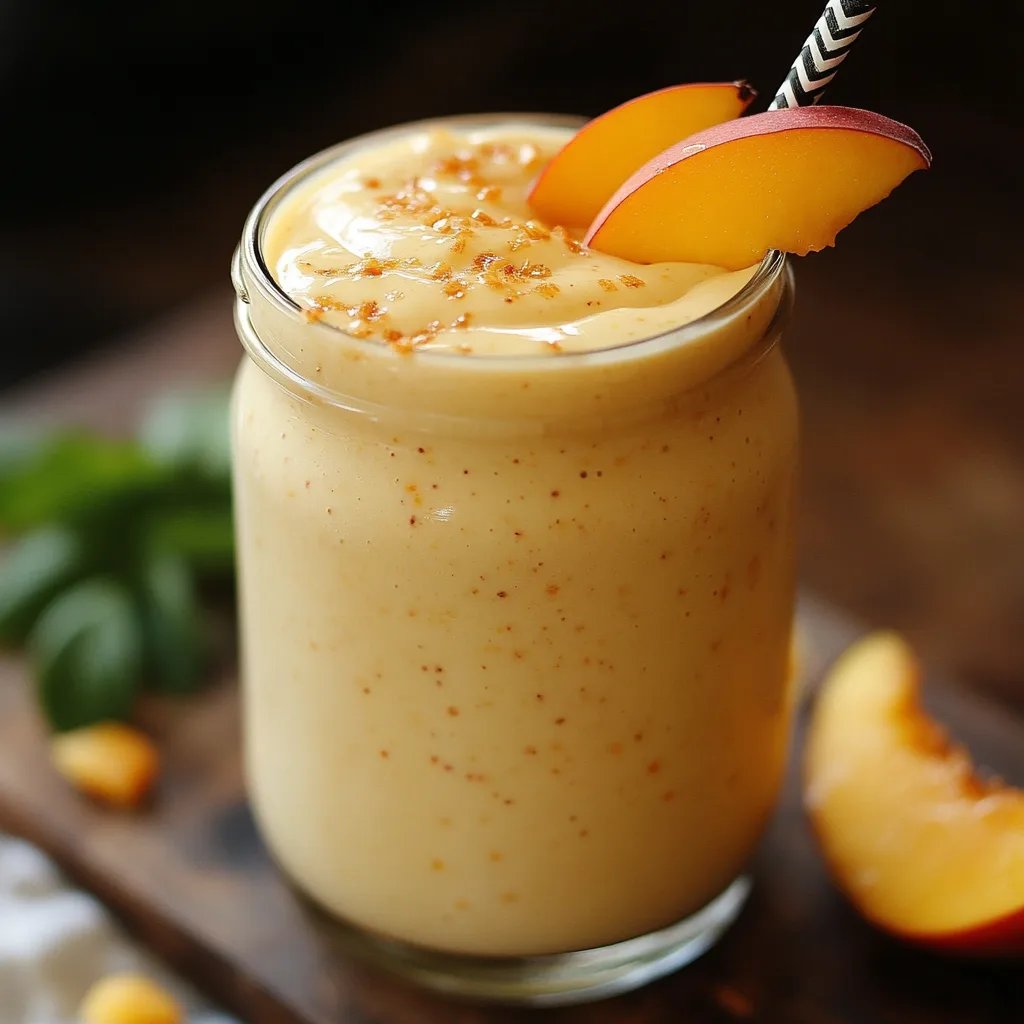 Cremiger Pfirsich-Protein-Smoothie: Ein Unglaublich Ultimatives Rezept mit 5 Zutaten