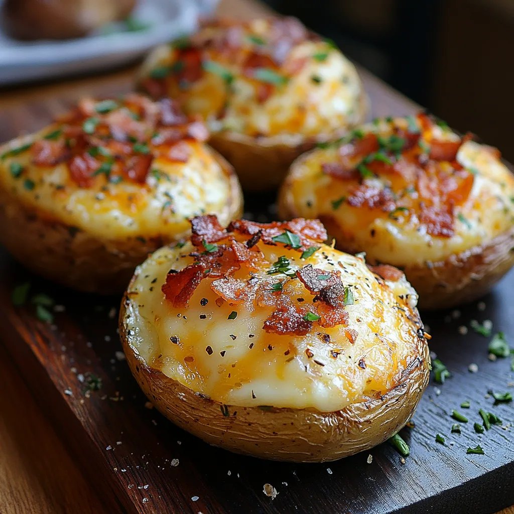 Zweifach gebackene Frühstückskartoffeln mit Belag: Uma Receita Incrível e Definitiva