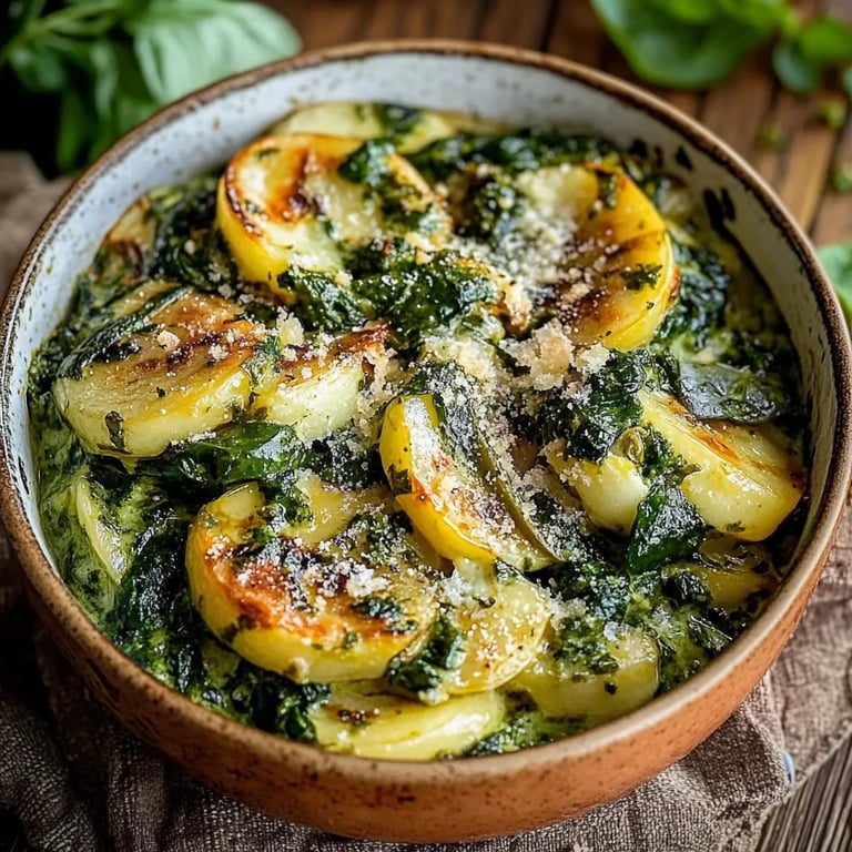 Kartoffel Spinat Auflauf