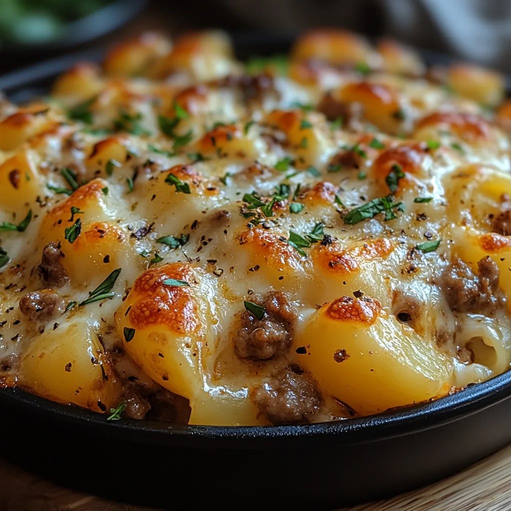 Schnell schmelzender Käse mit Hackfleisch und Kartoffeln: Ein Unglaubliches Ultimatives Rezept