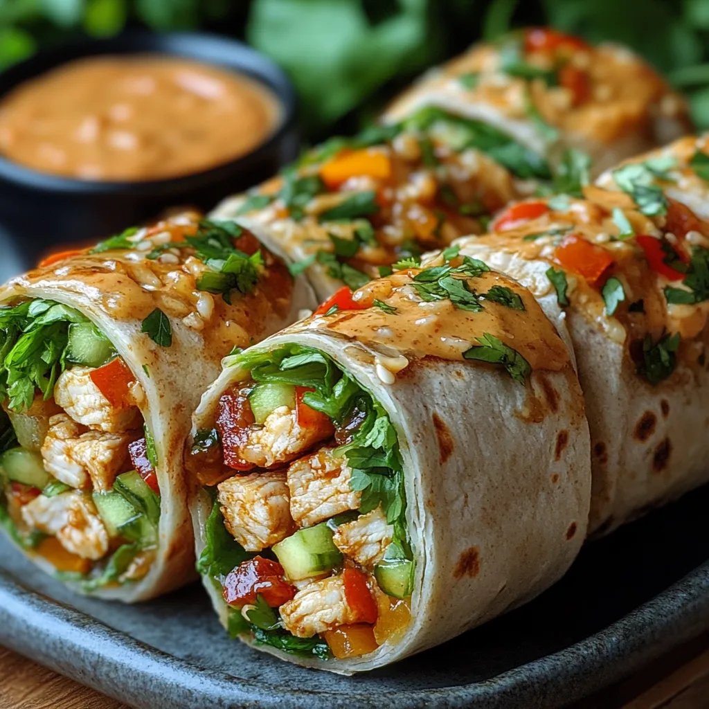 Thai-Erdnuss-Hähnchen-Wraps: Ein Unglaubliches Ultimatives Rezept