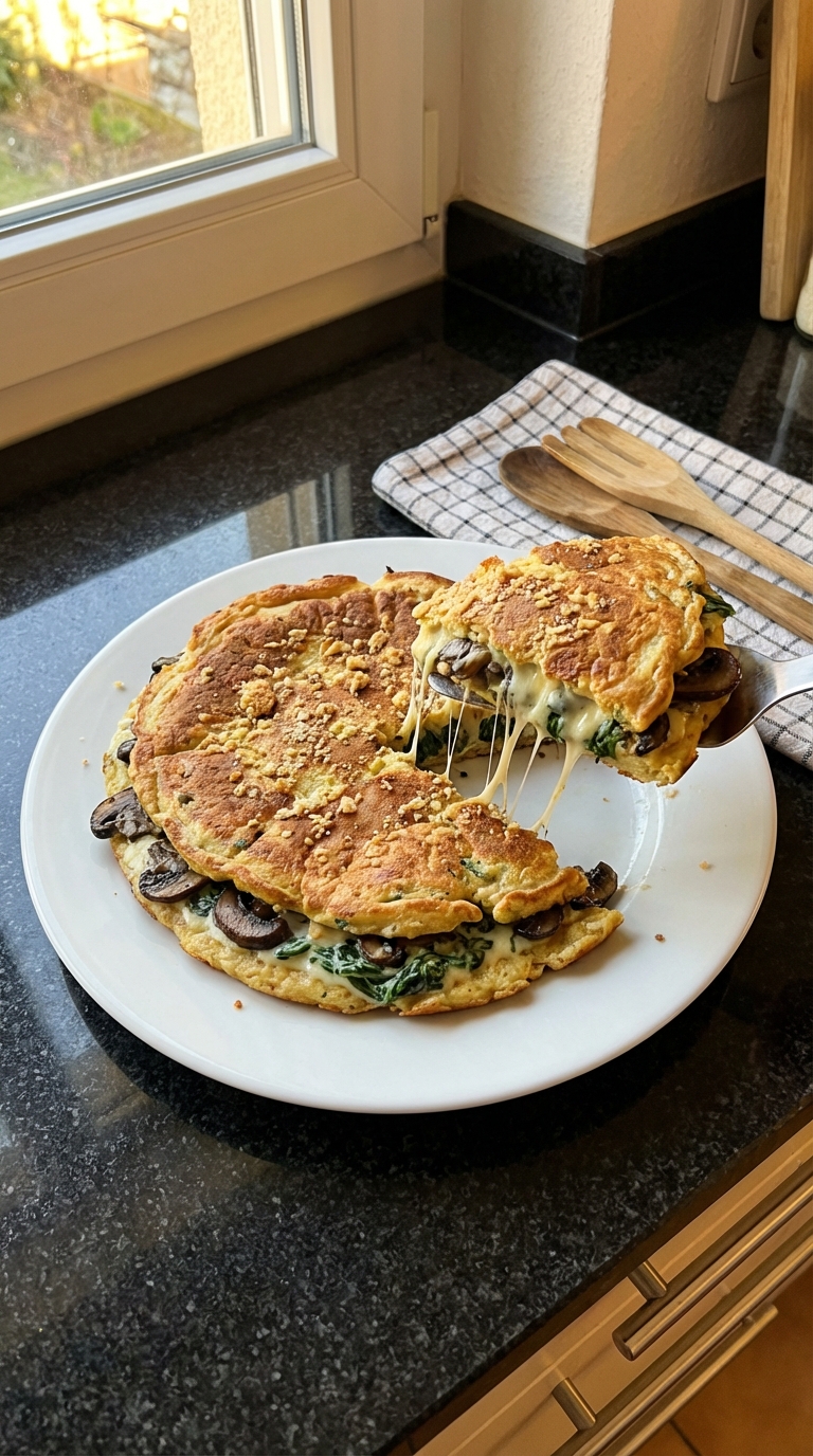 Herzhafter Pfannkuchen für Dinner