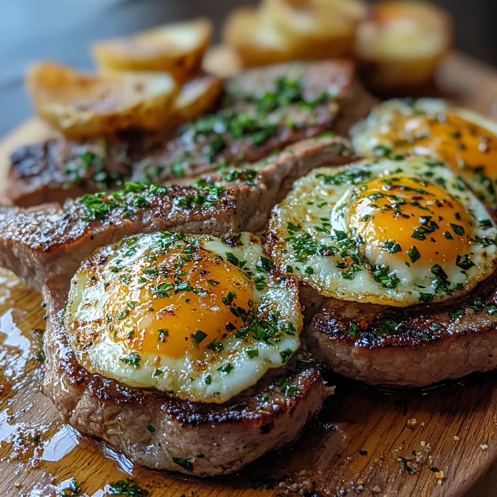 Frühstückssteak mit Eiern: Ein Unglaubliches Ultimatives Rezept für 4 Personen