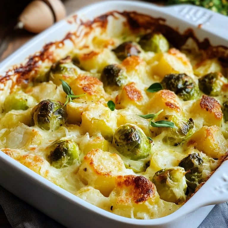 Rosenkohl-Kartoffel-Auflauf