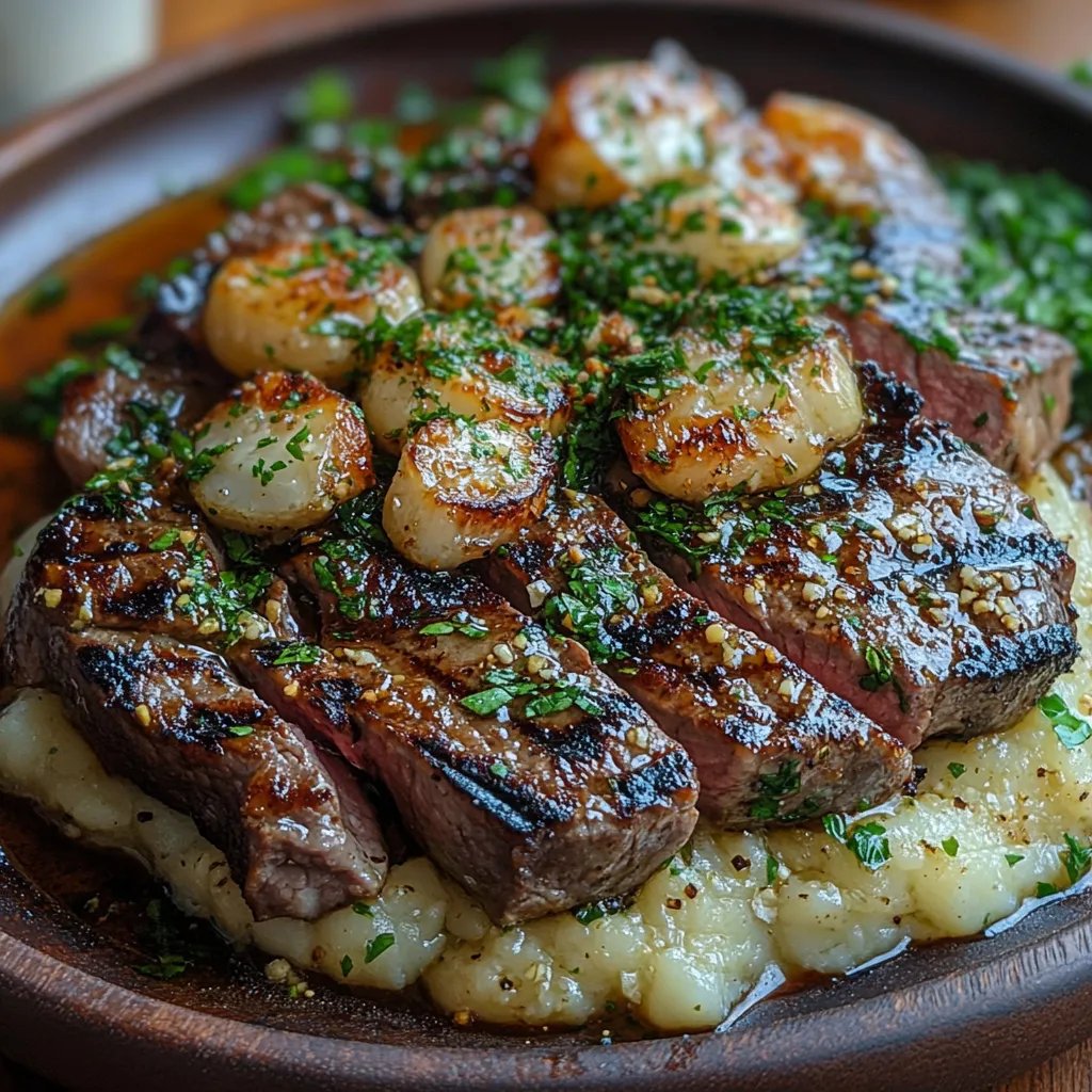 Steak mit brauner Butter, Knoblauch und Blumenkohl: Uma Receita Incrível e Definitiva