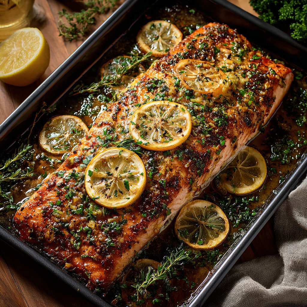 Kräuter-Zitronen-Knoblauch-Lachs