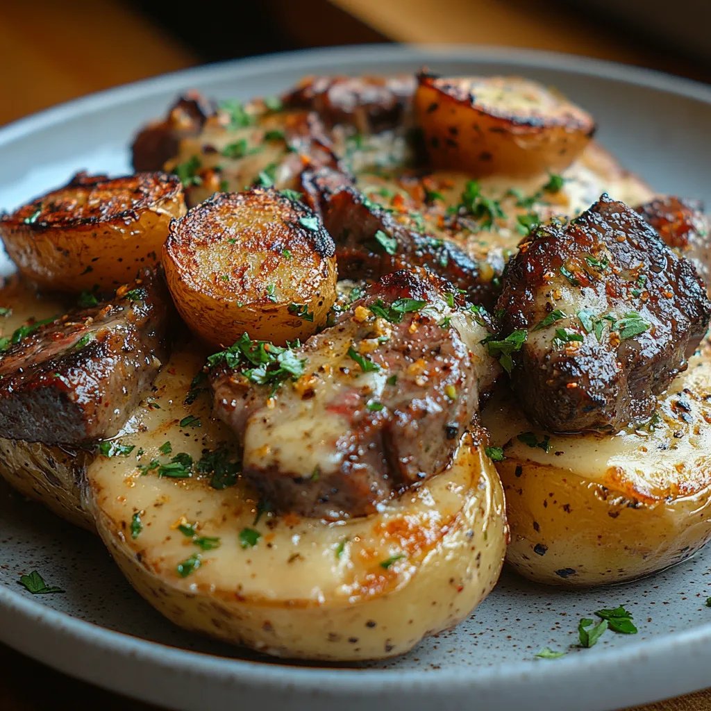 Ofenkartoffel mit Steakstücken: Ein Unglaubliches Ultimatives Rezept für 4 Personen
