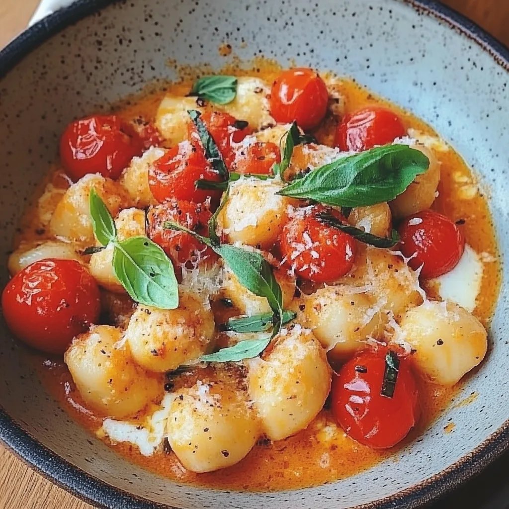 Gnocchi mit Tomaten und Mozzarella
