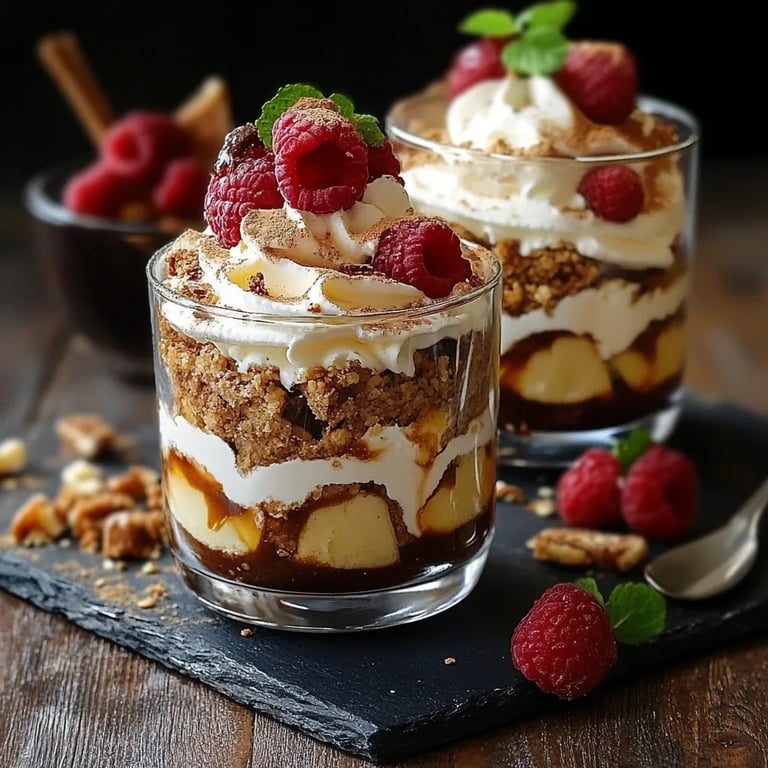 Bratapfel Karamell Trifle