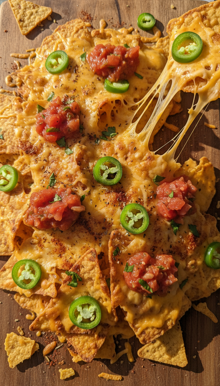 Feurige Tex Mex Voll Beladene Nachos​