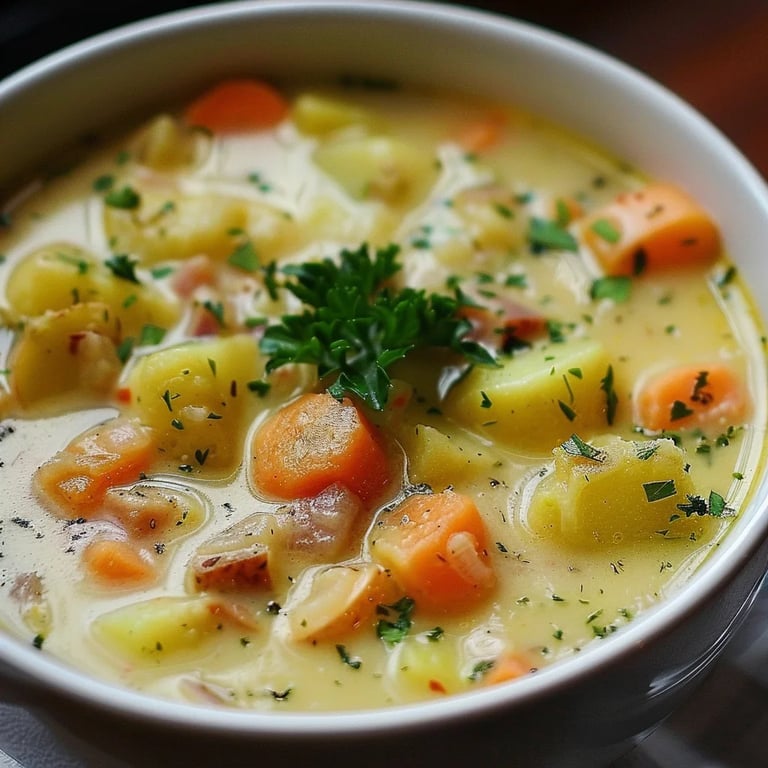 Kartoffelsuppe mit Würstchen