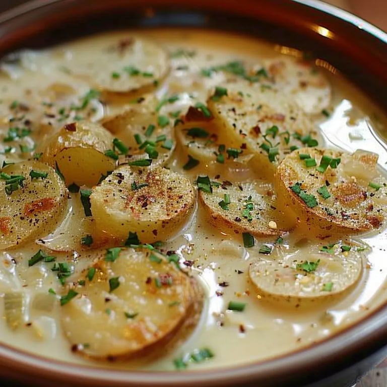 Zwiebel-Kartoffelsuppe